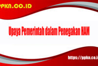 Upaya Pemerintah dalam Penegakan HAM