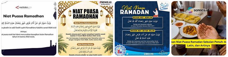 niat puasa ramadan