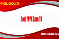 Soal PPPK guru TK
