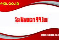 Soal Wawancara PPPK Guru