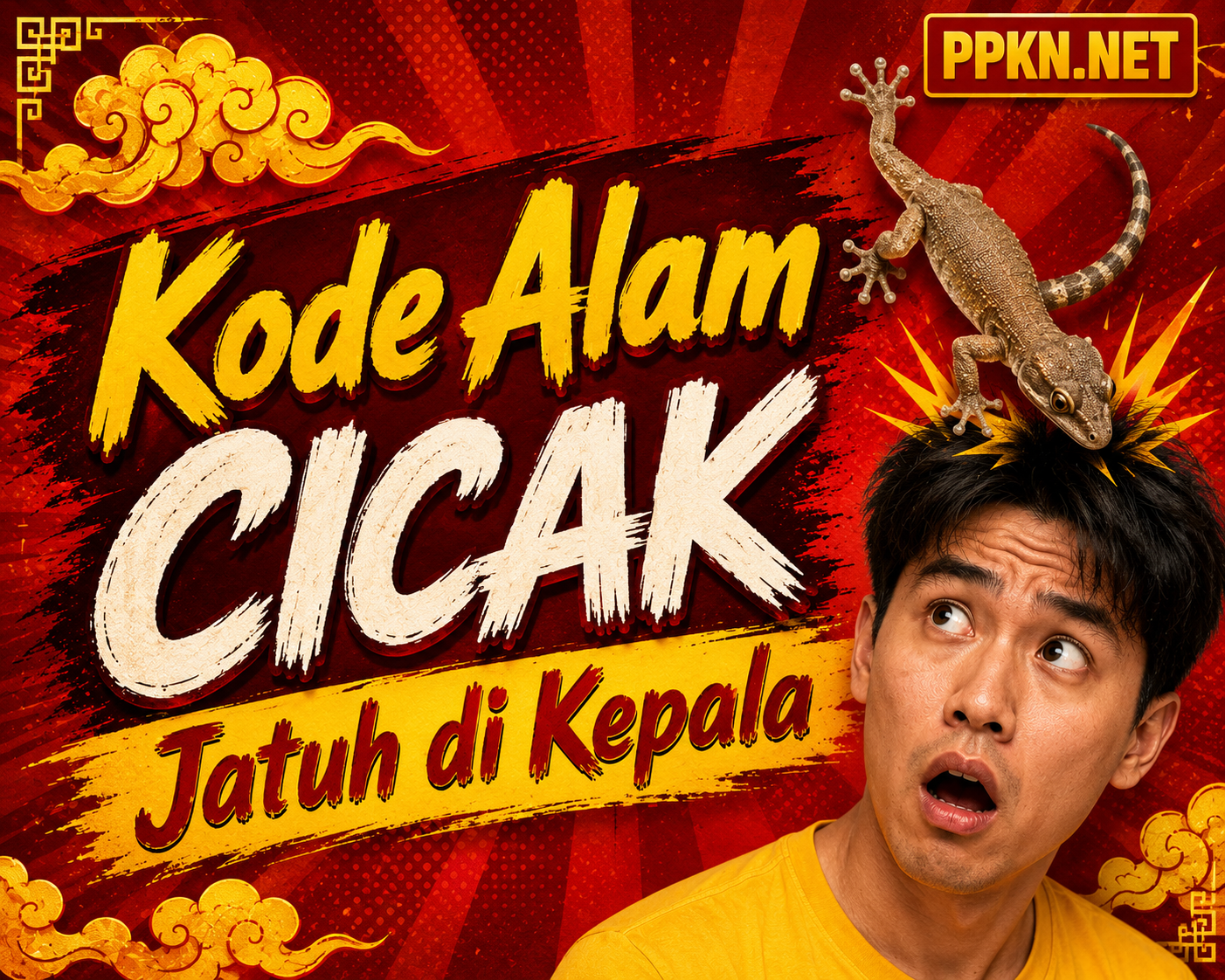 Kode Alam Cicak Jatuh di Kepala