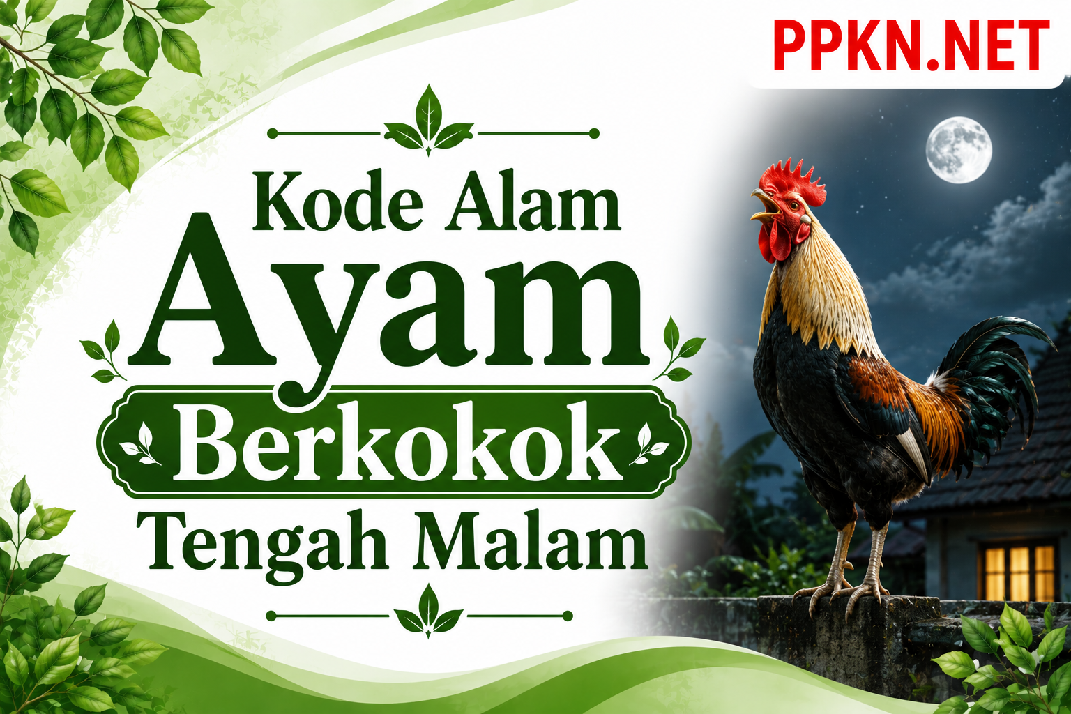Kode Alam Ayam Berkokok Tengah Malam